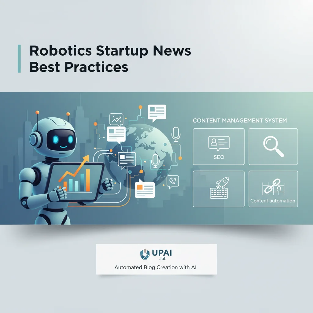 robotics startup news best practices